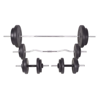 Berkfield Barbell and Dumbbell Set 90 kg