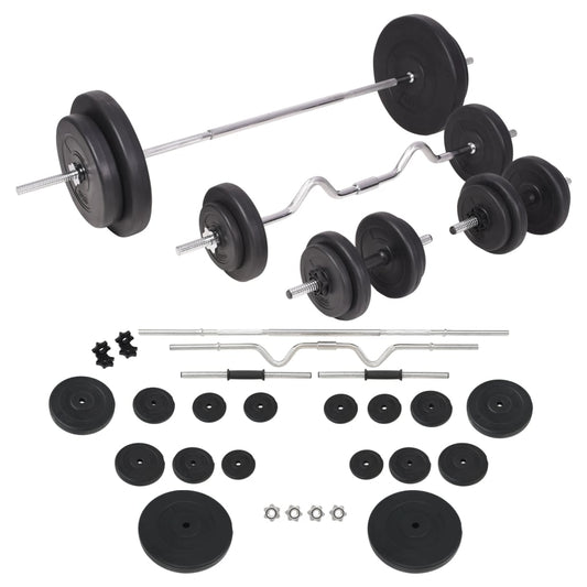 Berkfield Barbell and Dumbbell Set 90 kg