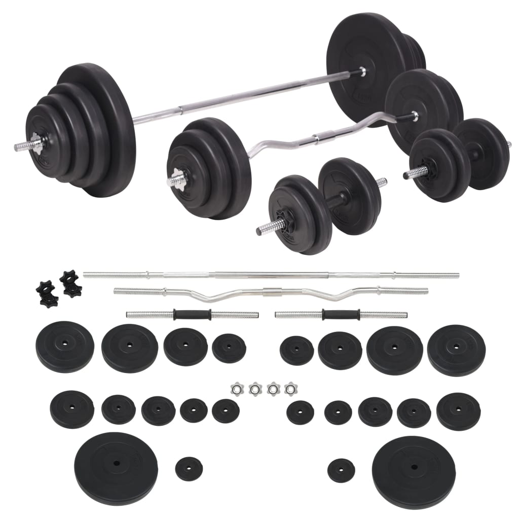 Berkfield Barbell and Dumbbell Set 120 kg