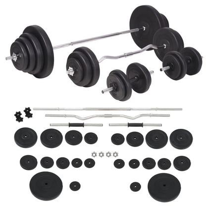 Berkfield Barbell and Dumbbell Set 120 kg