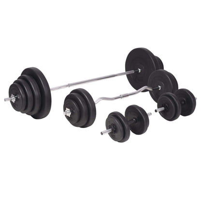 Berkfield Barbell and Dumbbell Set 120 kg