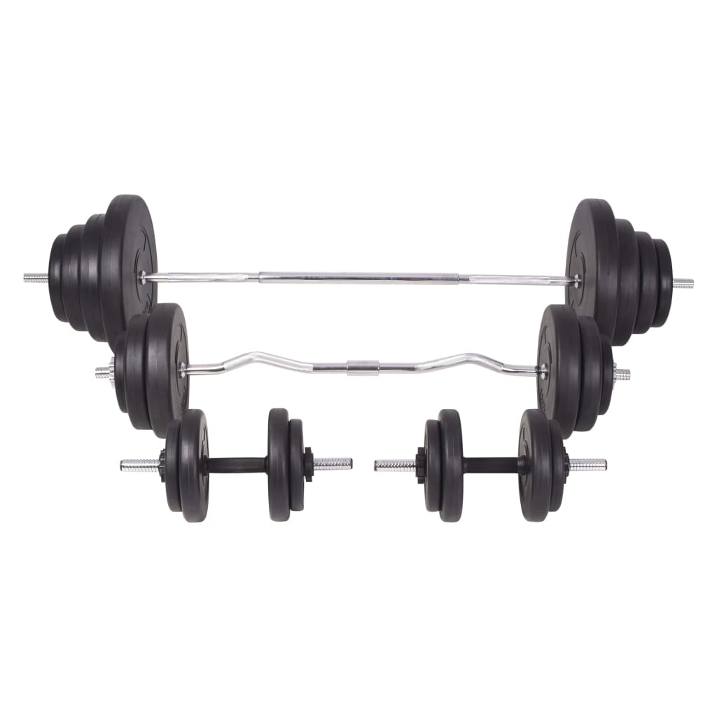 Berkfield Barbell and Dumbbell Set 120 kg