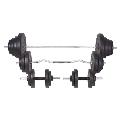 Berkfield Barbell and Dumbbell Set 120 kg