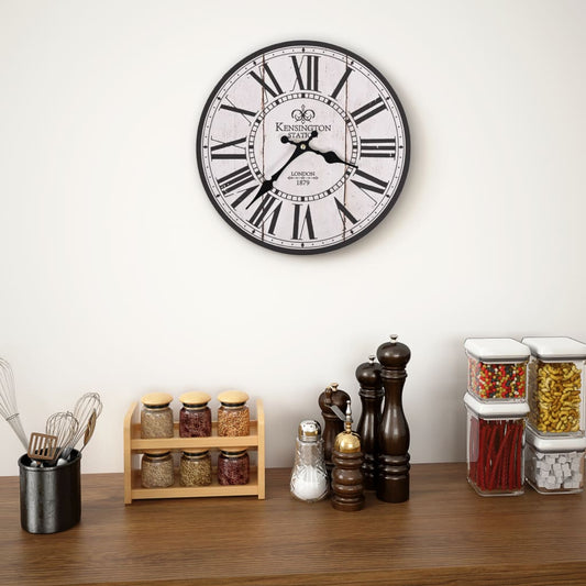 Berkfield Vintage Wall Clock London 30 cm
