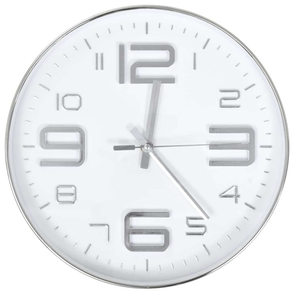 Berkfield Wall Clock 30 cm Silver