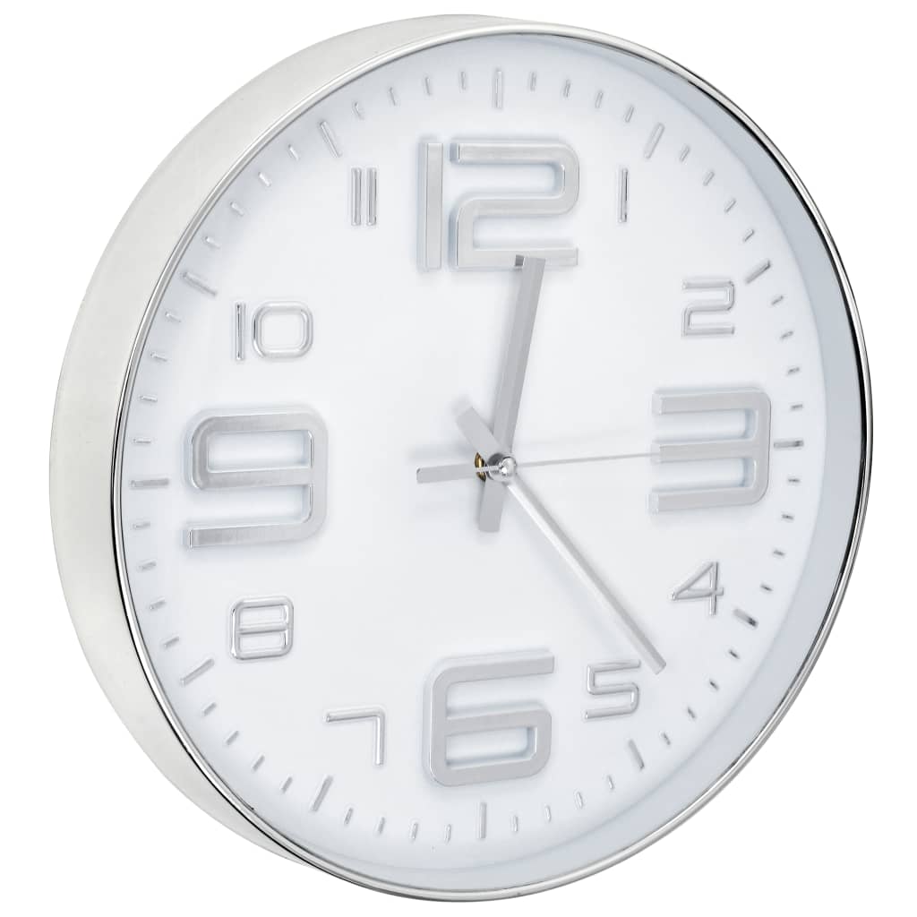Berkfield Wall Clock 30 cm Silver