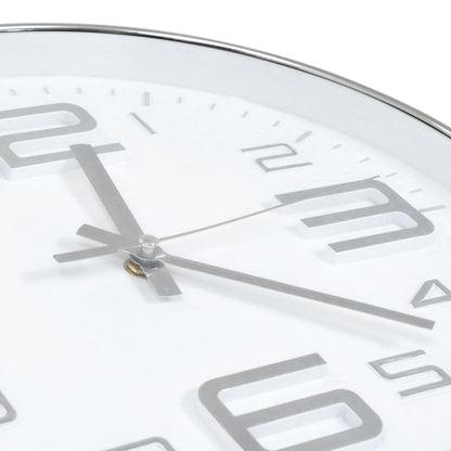 Berkfield Wall Clock 30 cm Silver