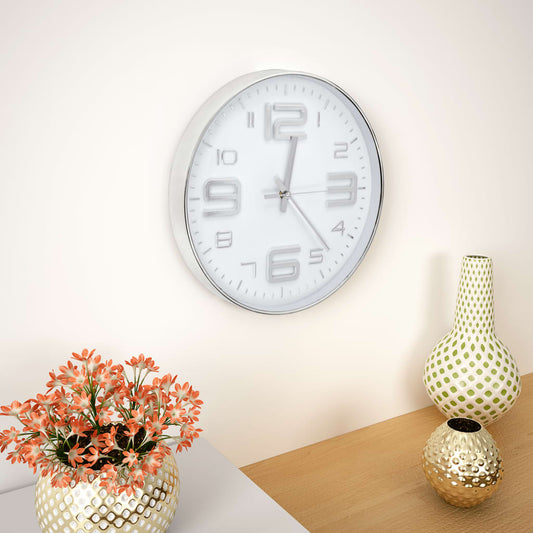Berkfield Wall Clock 30 cm Silver