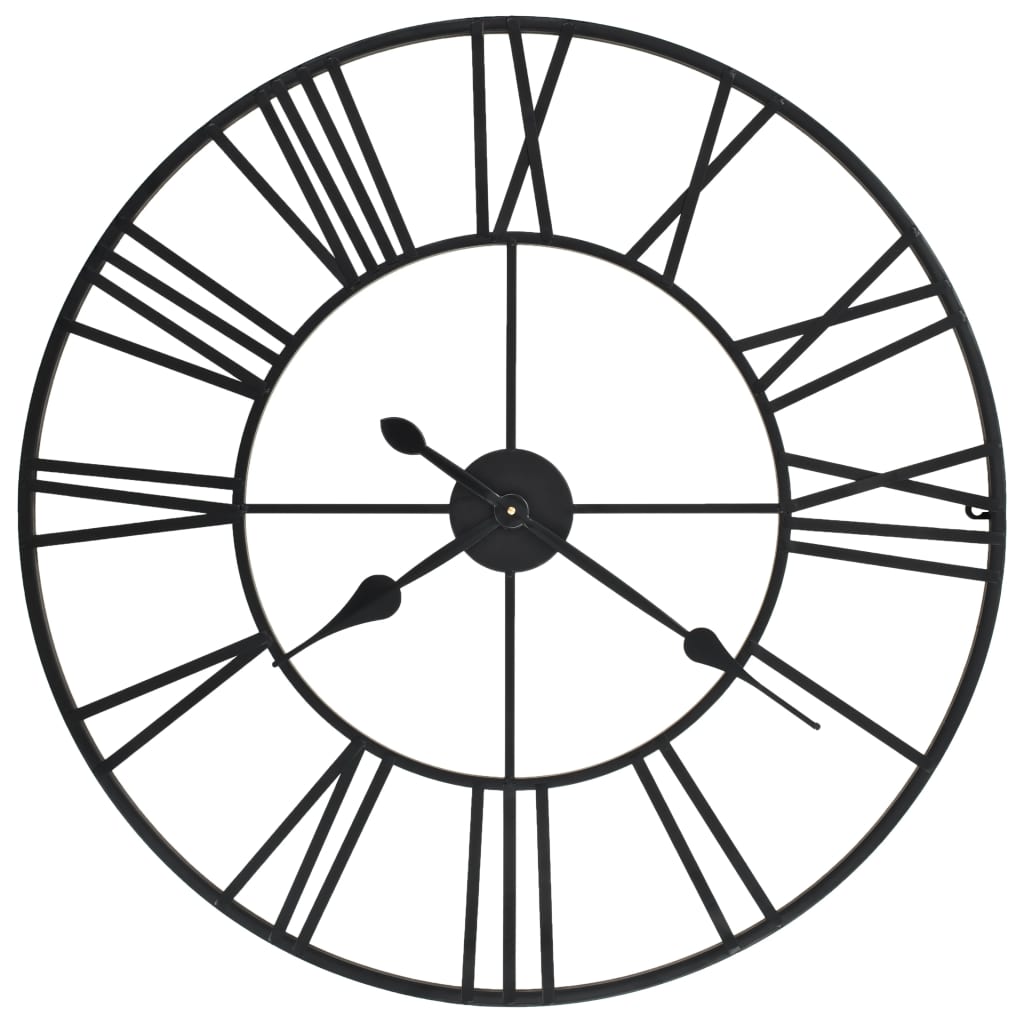 Berkfield Vintage Wall Clock with Quartz Movement Metal 80 cm XXL