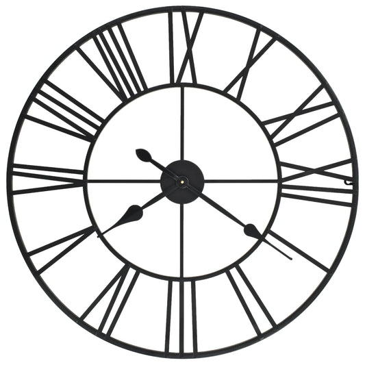 Berkfield Vintage Wall Clock with Quartz Movement Metal 80 cm XXL