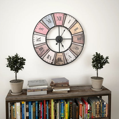 Berkfield Vintage Wall Clock with Quartz Movement 60 cm XXL