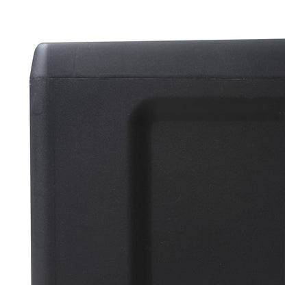 Berkfield Garden Storage Cabinet with 3 Shelves Black and Grey