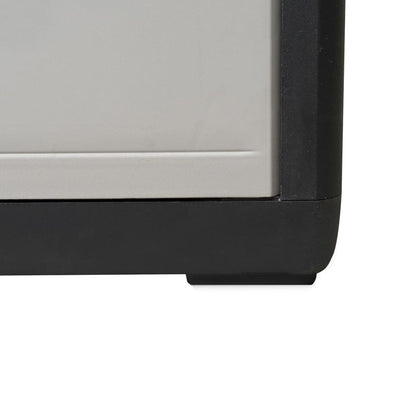 Berkfield Garden Storage Cabinet with 3 Shelves Black and Grey
