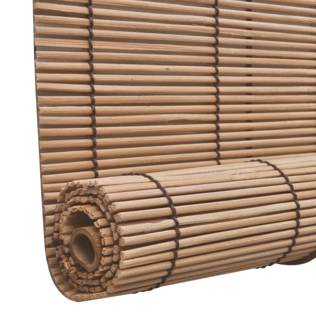 Berkfield Roller Blind Bamboo 80x220 cm Brown
