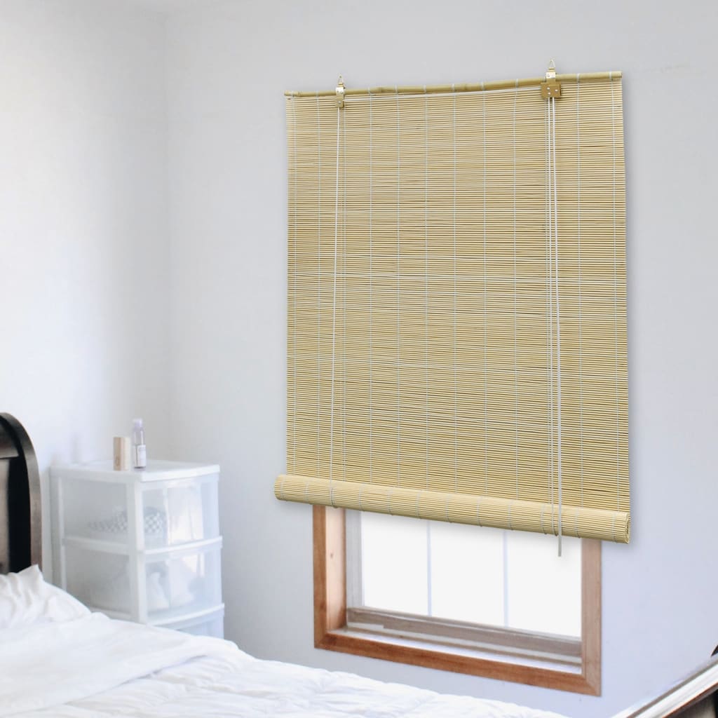 Berkfield Roller Blind Bamboo 140x220 cm Natural