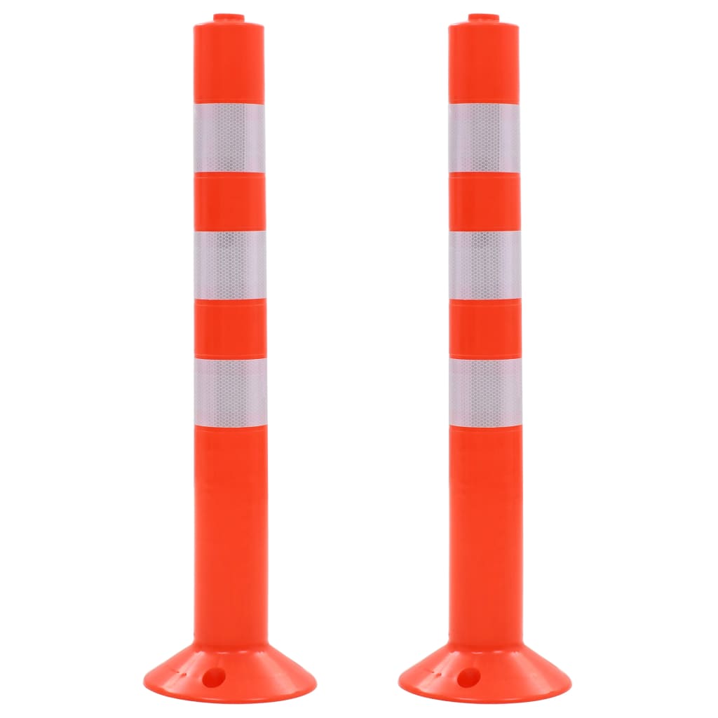 Berkfield Traffic Control Bollards 2 pcs Plastic 75 cm