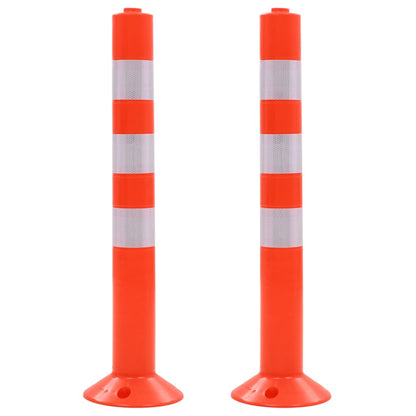 Berkfield Traffic Control Bollards 2 pcs Plastic 75 cm