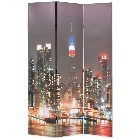 Berkfield Folding Room Divider 120x170 cm New York by Night