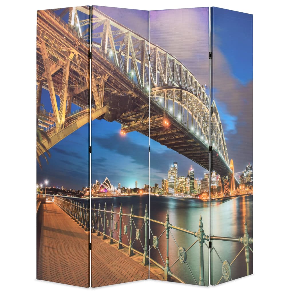 Berkfield Folding Room Divider 160x170 cm Sydney Harbour Bridge