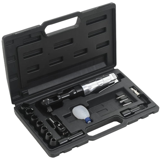 Berkfield 16 Piece Air Ratchet Wrench Kit 1/2"