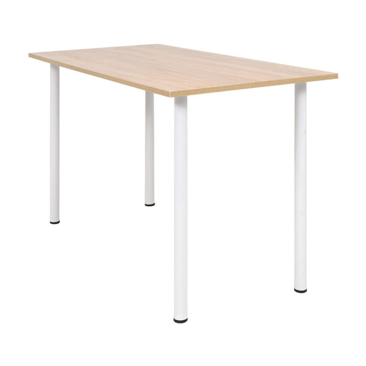 Berkfield Dining Table 120x60x73 cm Oak and White