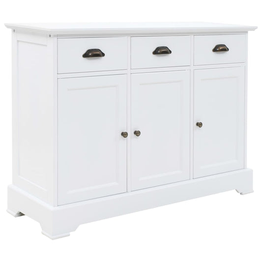 Berkfield Sideboard with 3 Doors MDF and Pinewood 105x35x77.5 cm