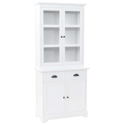 Berkfield Welsh Dresser with 4 Doors MDF and Pinewood 80x40x180 cm