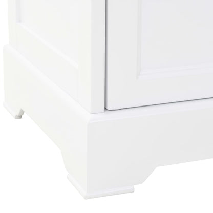 Berkfield Welsh Dresser with 4 Doors MDF and Pinewood 80x40x180 cm
