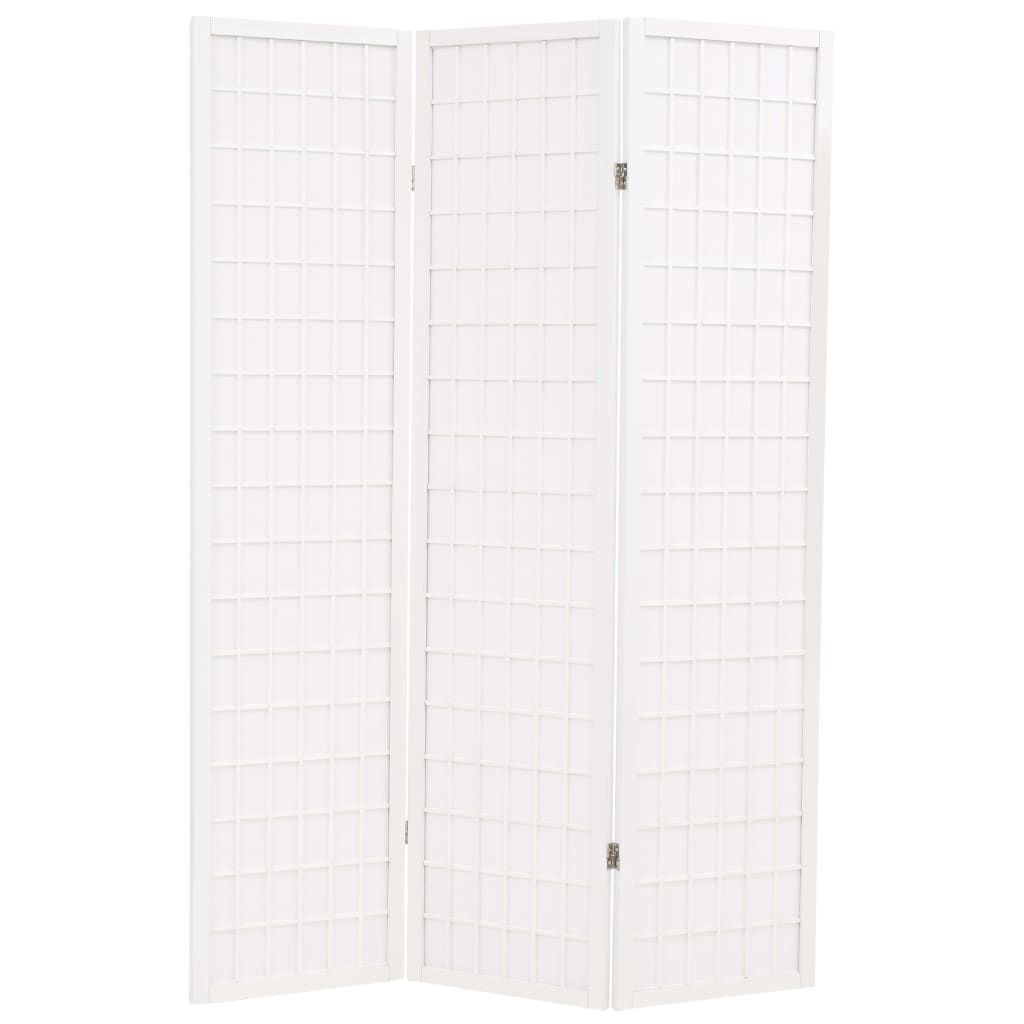 Berkfield Folding 3-Panel Room Divider Japanese Style 120x170 cm White