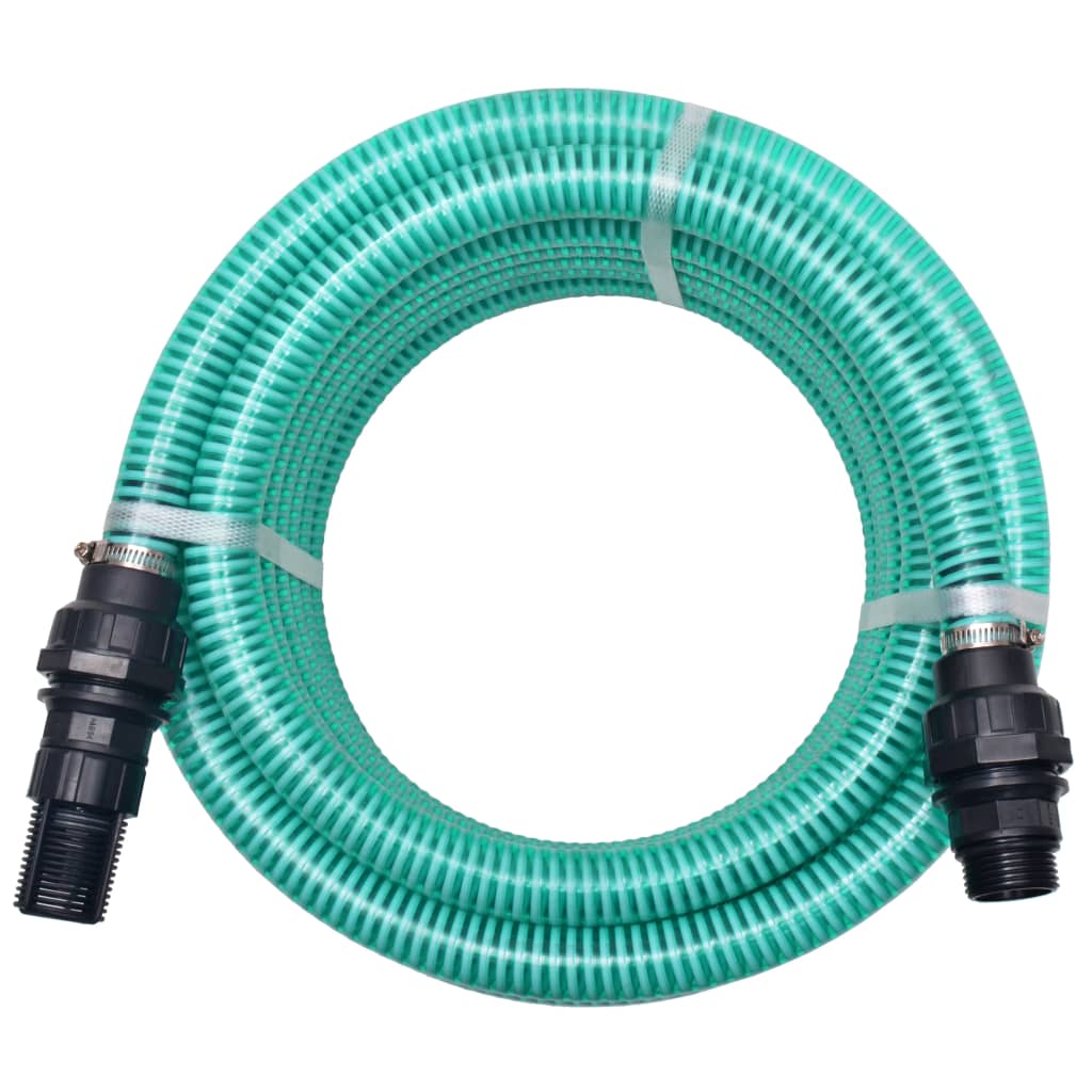 Berkfield Suction Hose with Connectors 7 m 22 mm Green