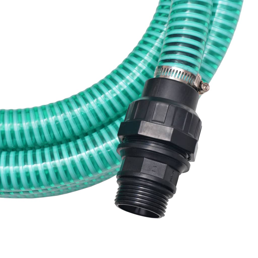 Berkfield Suction Hose with Connectors 7 m 22 mm Green