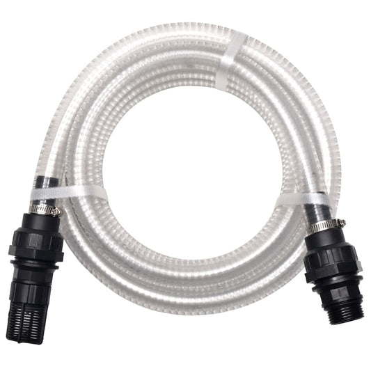 Berkfield Suction Hose with Connectors 4 m 22 mm White