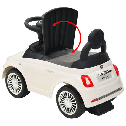 Berkfield Ride-on Car Fiat 500 White