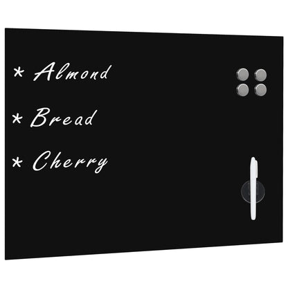 Berkfield Wall Mounted Magnetic Blackboard Glass 80x60 cm