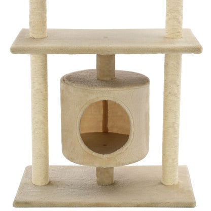Berkfield Cat Tree with Sisal Scratching Posts 95 cm Beige