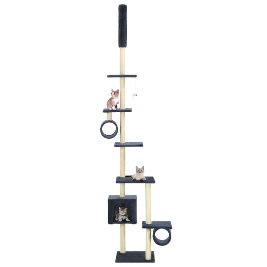 Berkfield Cat Tree with Sisal Scratching Posts 260 cm Dark Blue