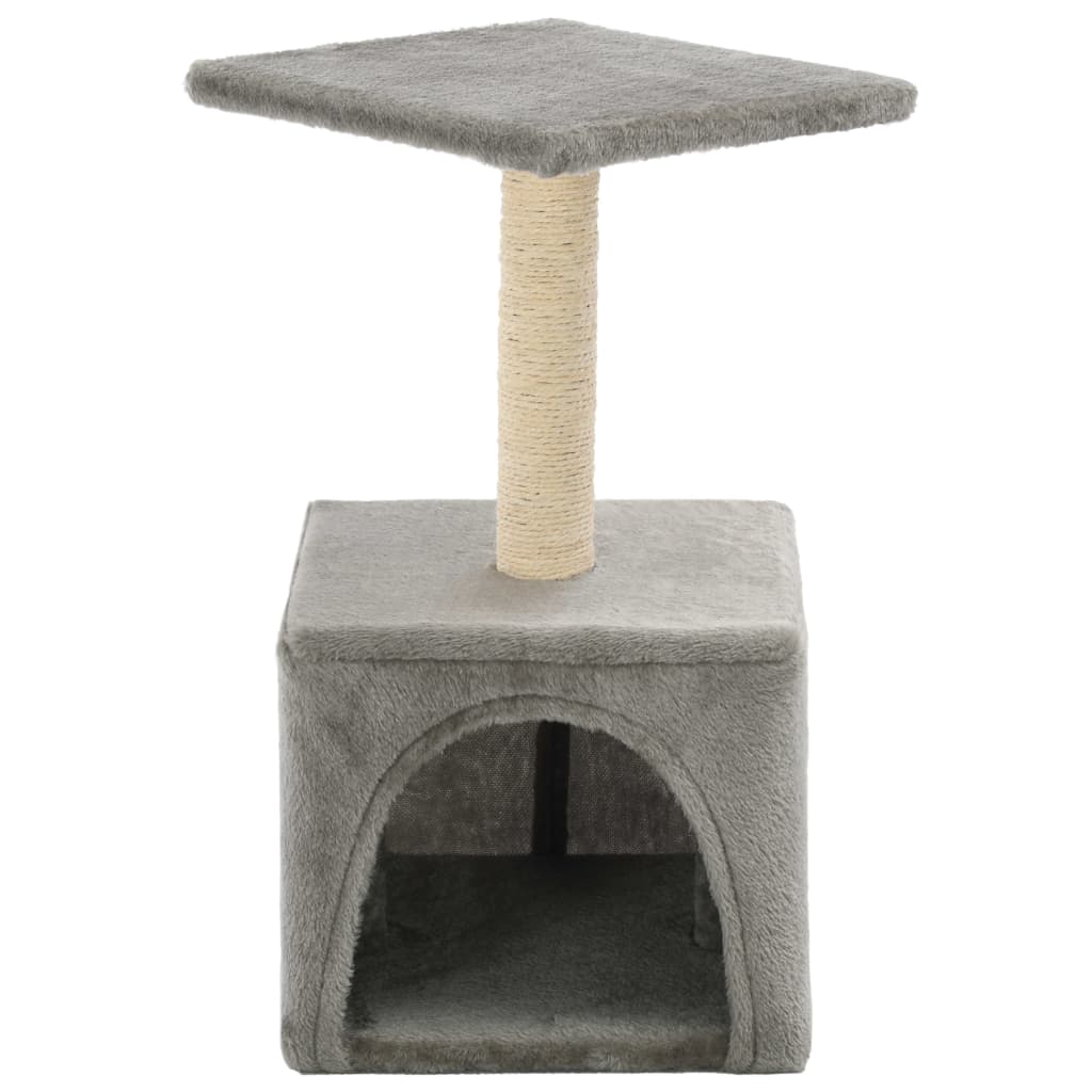 Berkfield Cat Tree with Sisal Scratching Post 55 cm Grey