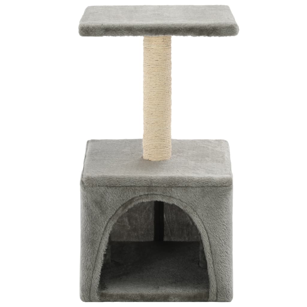Berkfield Cat Tree with Sisal Scratching Post 55 cm Grey