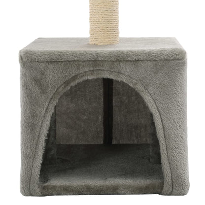 Berkfield Cat Tree with Sisal Scratching Post 55 cm Grey