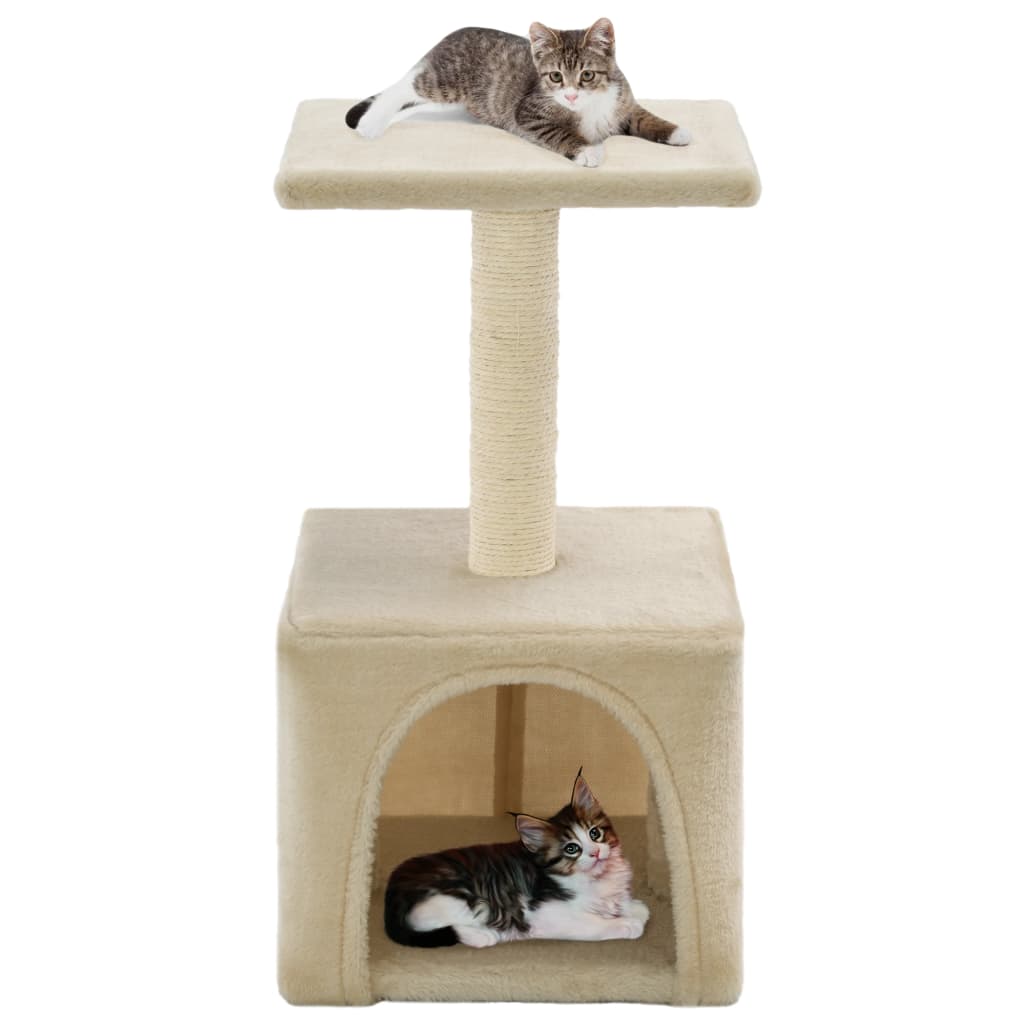 Berkfield Cat Tree with Sisal Scratching Post 55 cm Beige