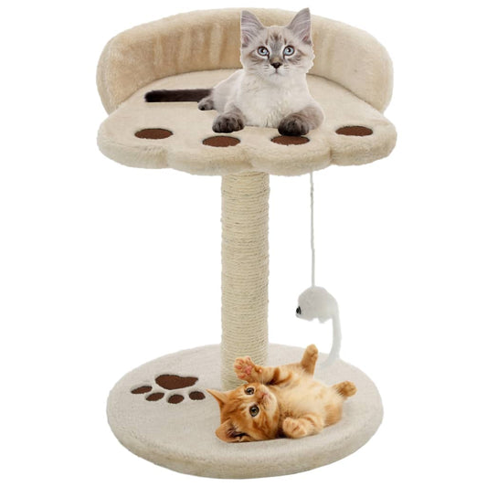 Berkfield Cat Tree with Sisal Scratching Post 40 cm Beige and Brown