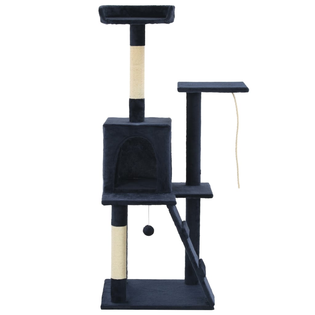 Berkfield Cat Tree with Sisal Scratching Posts 120 cm Dark Blue