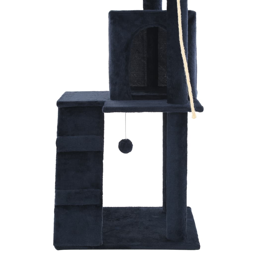 Berkfield Cat Tree with Sisal Scratching Posts 120 cm Dark Blue