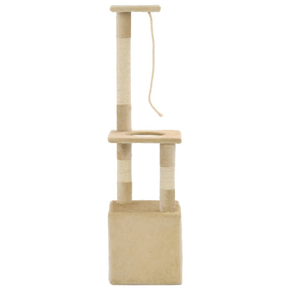 Berkfield Cat Tree with Sisal Scratching Posts 109 cm Beige