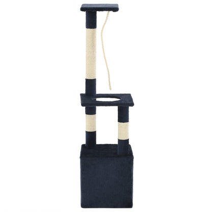 Berkfield Cat Tree with Sisal Scratching Posts 109 cm Dark Blue