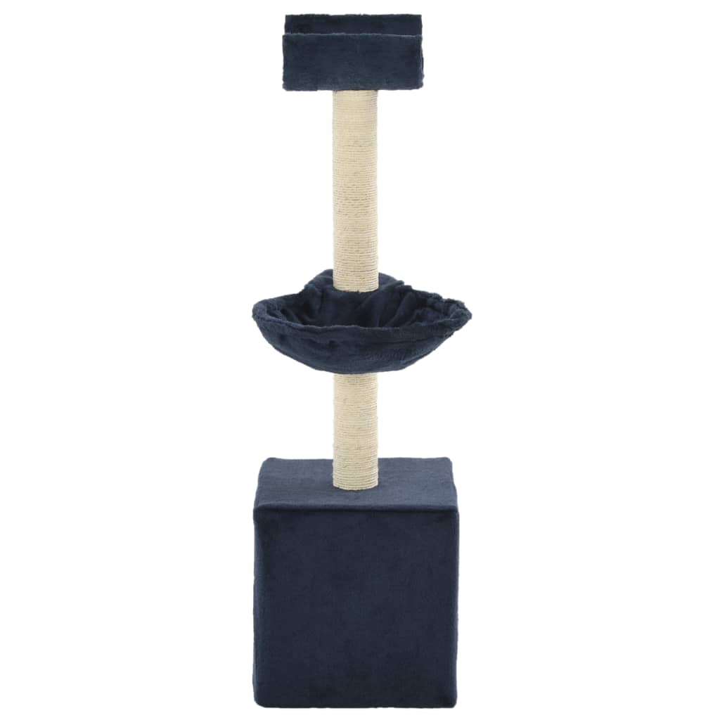 Berkfield Cat Tree with Sisal Scratching Posts 105 cm Blue