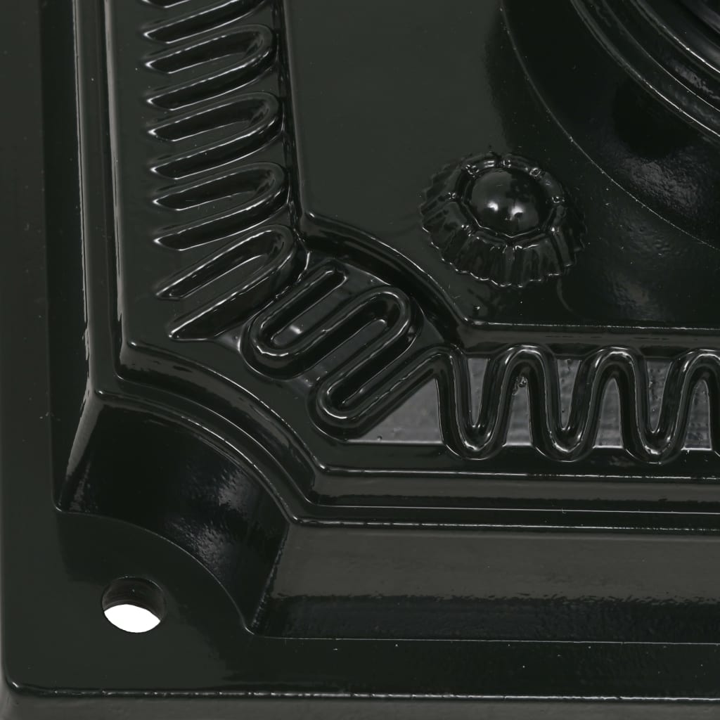 Berkfield Pedestal Letterbox Aluminium Vintage Style Rustproof Green