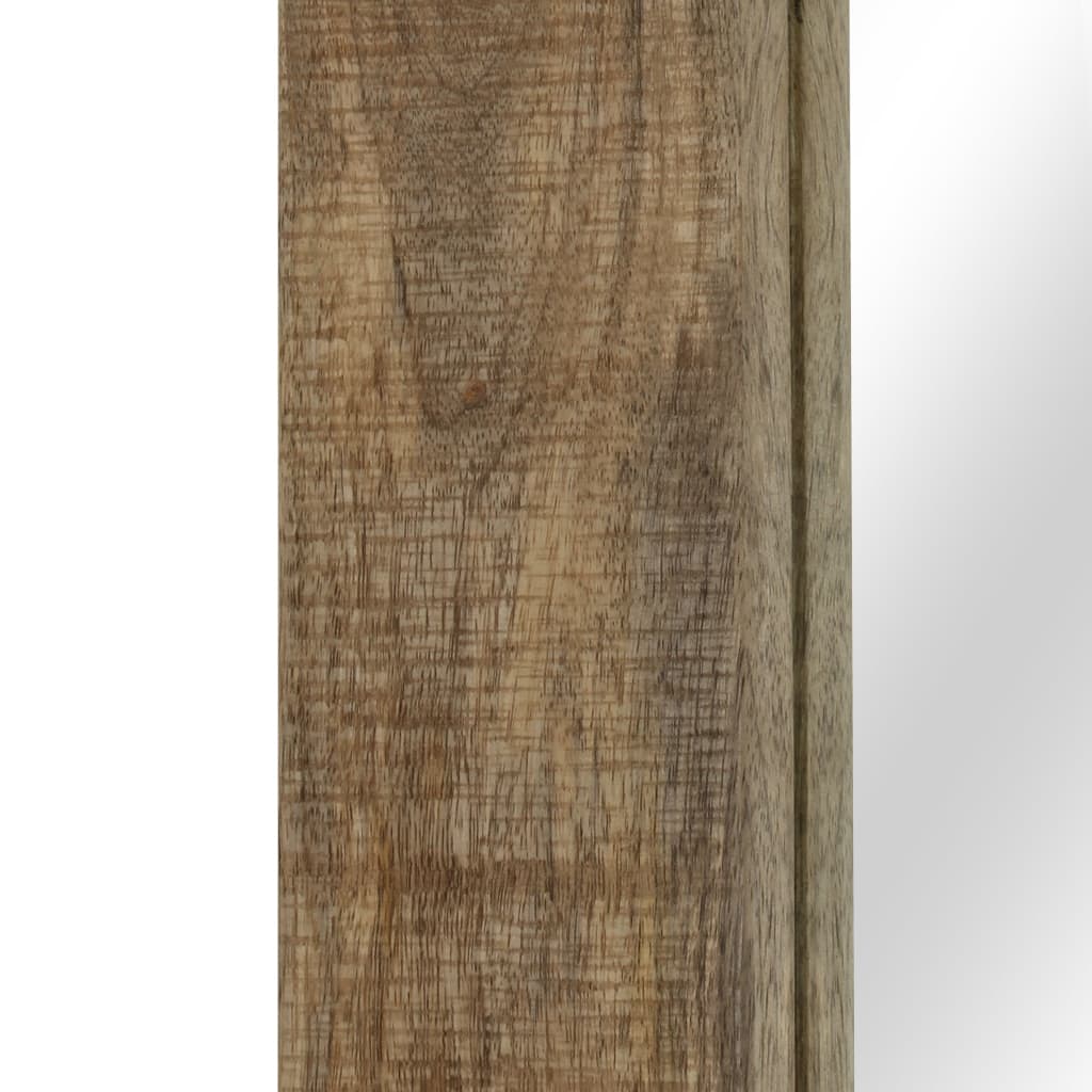 Berkfield Mirror Solid Mango Wood 50x80 cm