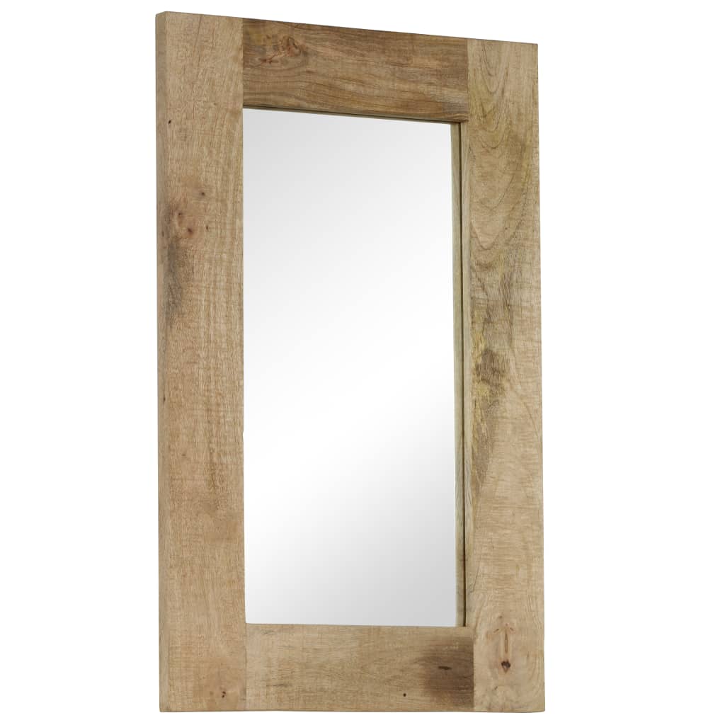 Berkfield Mirror Solid Mango Wood 50x80 cm