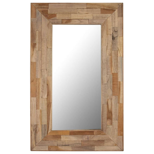 Berkfield Mirror Reclaimed Teak 50x80 cm